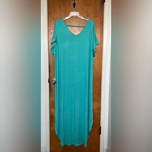 NWT gorgeous mint or pool green LuLaRue maxi dress spring/summer 2XL